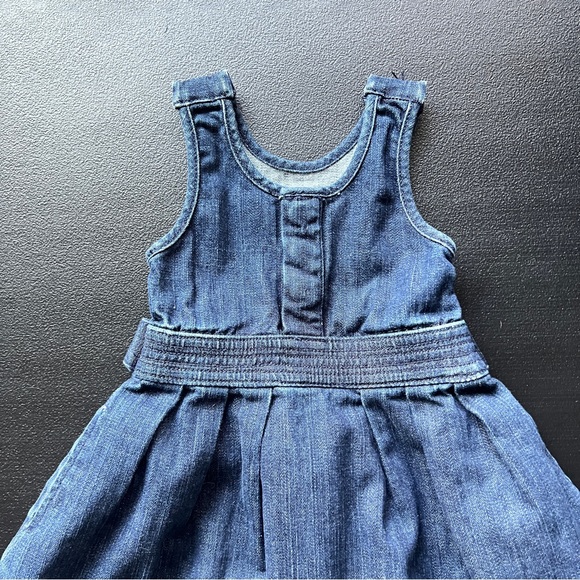 Joe’s Jeans Sleeveless Denim Baby Dress Size 12 Months Summer Dress - Picture 2 of 8